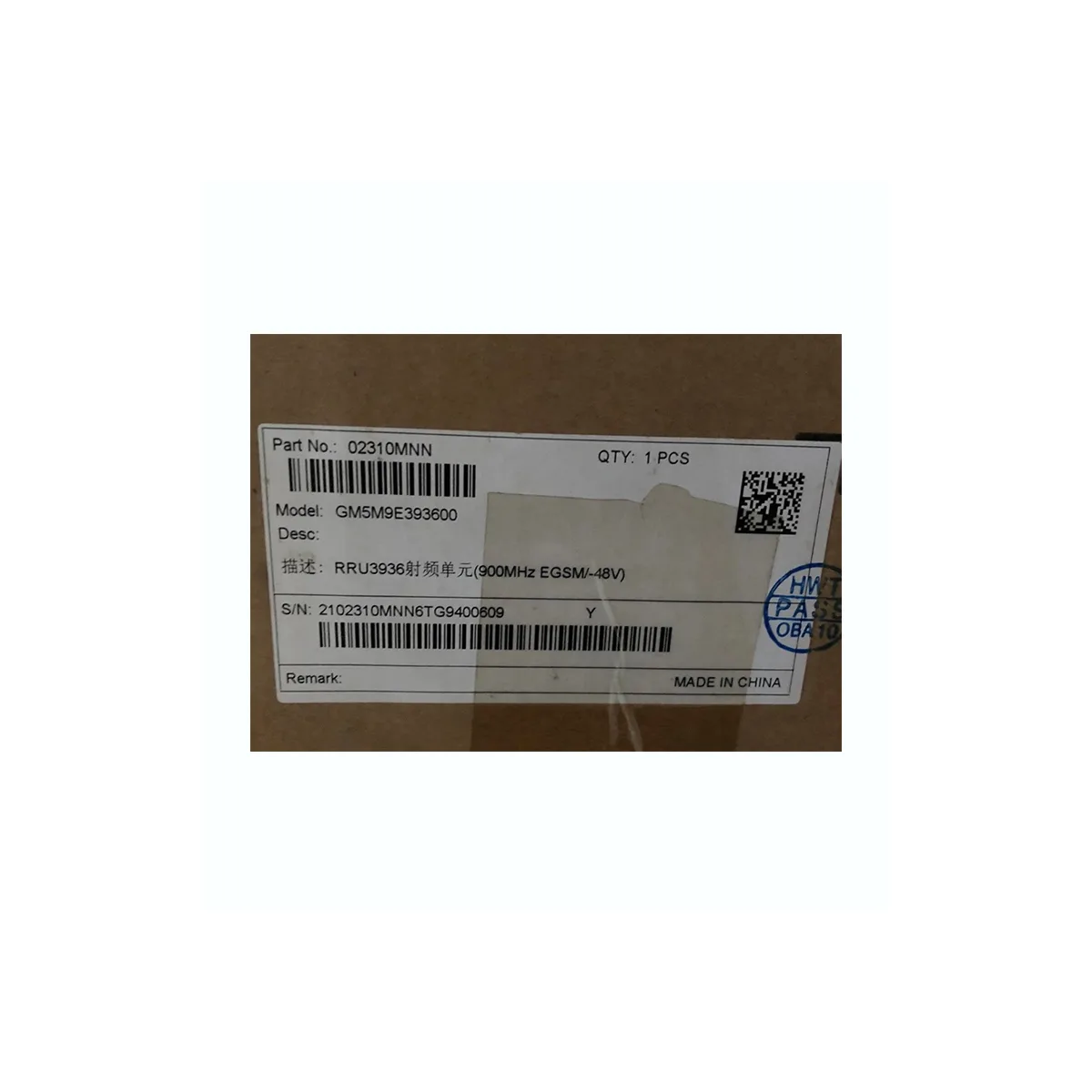 HUAWEI RRU3936 900Mhz 02310MNN GM5M9E393600 02310MNP 02310MNS 02310MNR 02310TLL 02310UUG 02310UUH for DBS3900