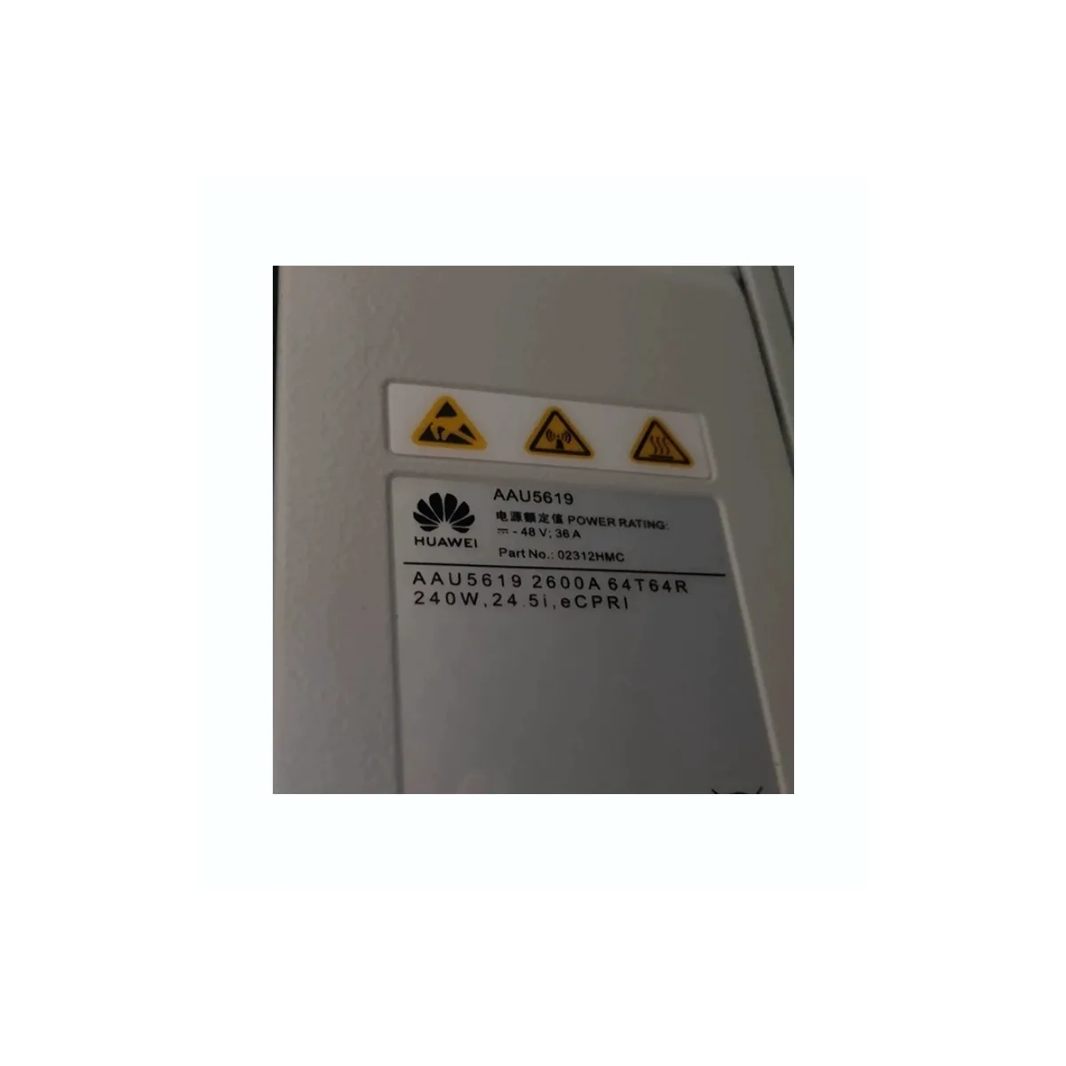 Original 5G AAU base Station AAU5636 02312RAY WD7MQTRA49JH AAU5619 02312HMC WD7MQTRA39J3 2600A 64T64R, 24.5i, eCPRI