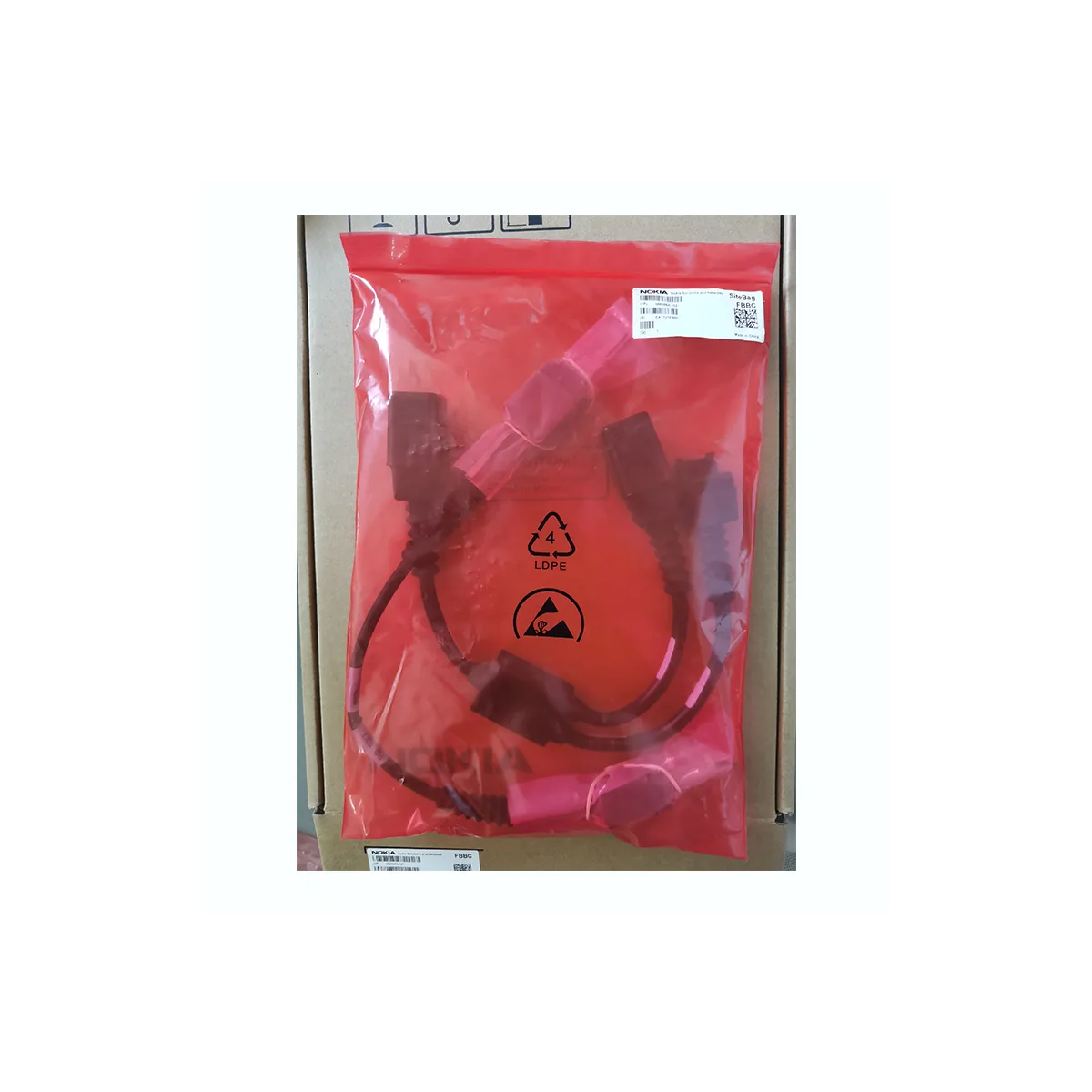 Nokia Site Bag 086386A.102 for FBBC Auxiliary Bag Brand New QSPF Cable 995298a & DC Power Cable 995572a
