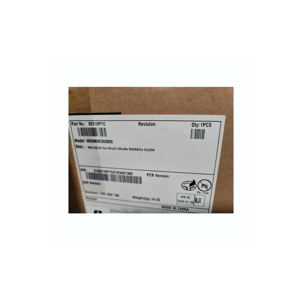 Original Huawei RRU3938 02310PYC for Multi-Mode 900MHz EGSM