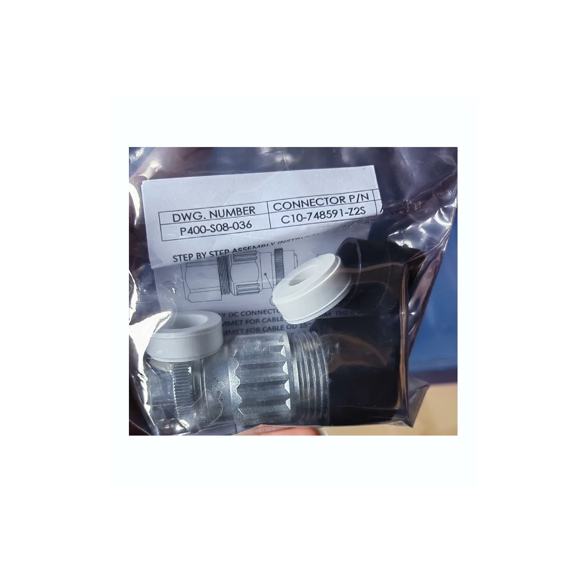 Nokia Power connector APPC 474283A.101 (AirScale2 55A DC plug 10-16 mm2) APPB 474282A.101 (AirScale 55A DC plug 3.3-10 mm2)