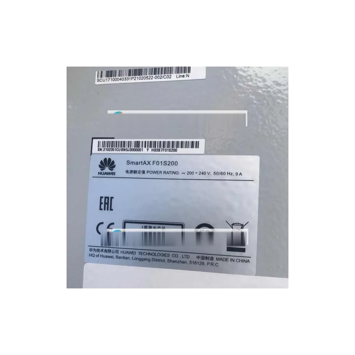 Huawei SmartAX F01S200 Cabinet for MA5608T