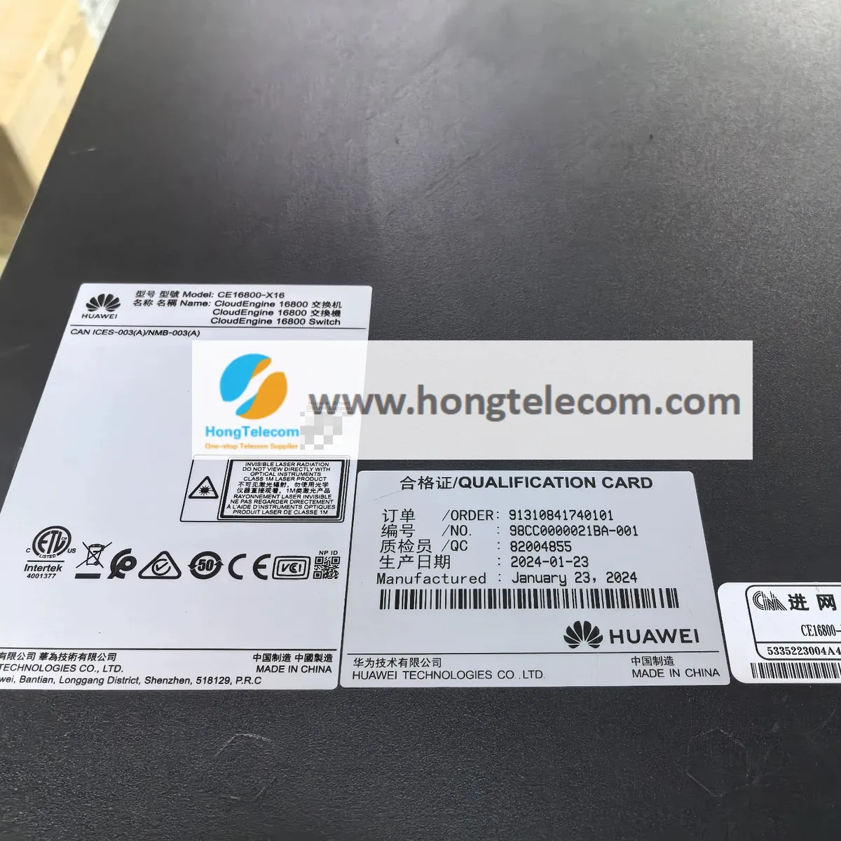 CE16800-X4A-DL-B01 02356FGC Huawei CE16800-X4 AC with 100GE interface card Bundle 1