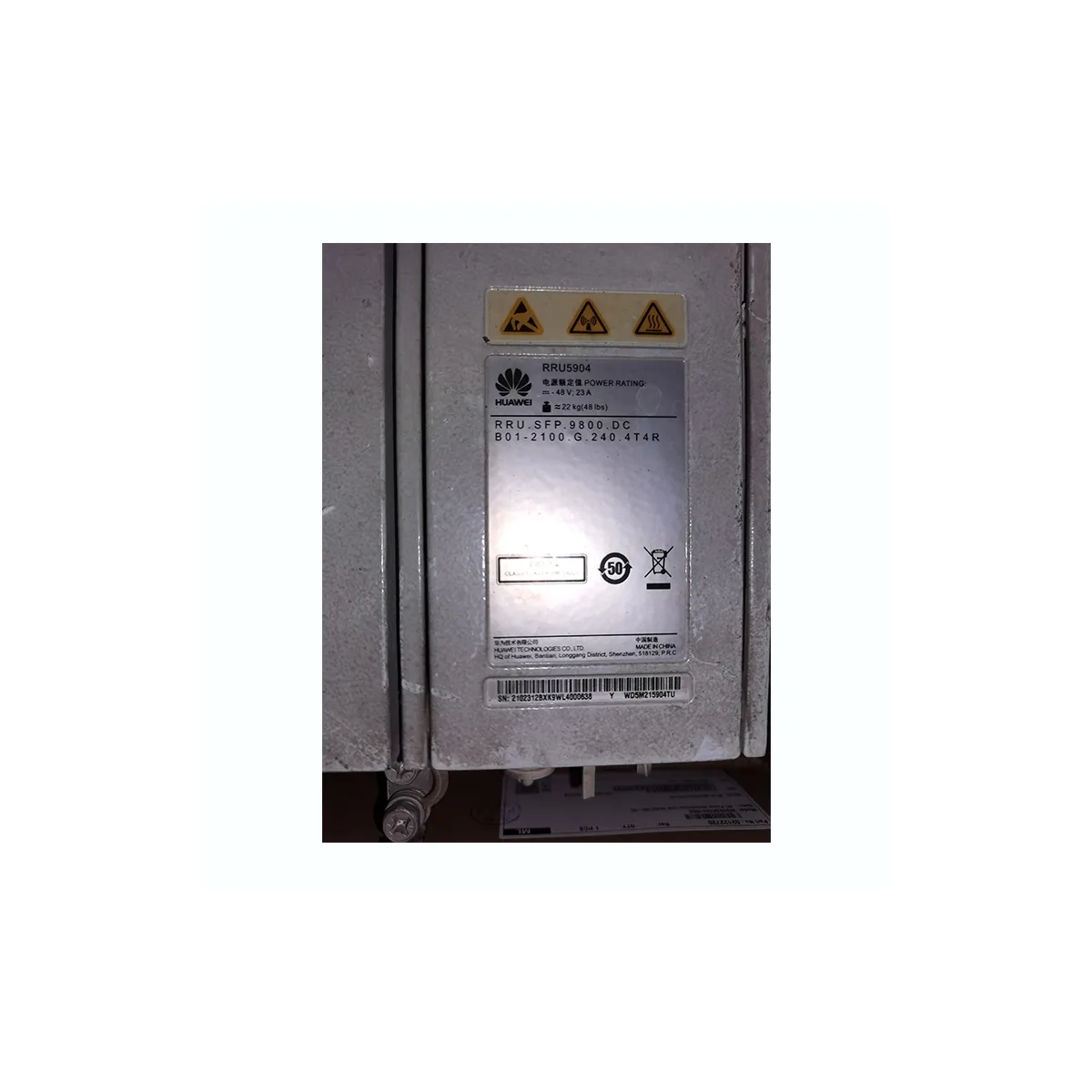 Original Huawei RRU5904 02312BXK WD5M215904TU Band1 2100MHz 4T4R